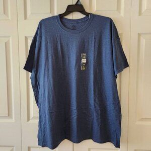 AW Athletic Works Mens 3XL Tee Cotton Blend Shirt Blue Cove Heather Breathable